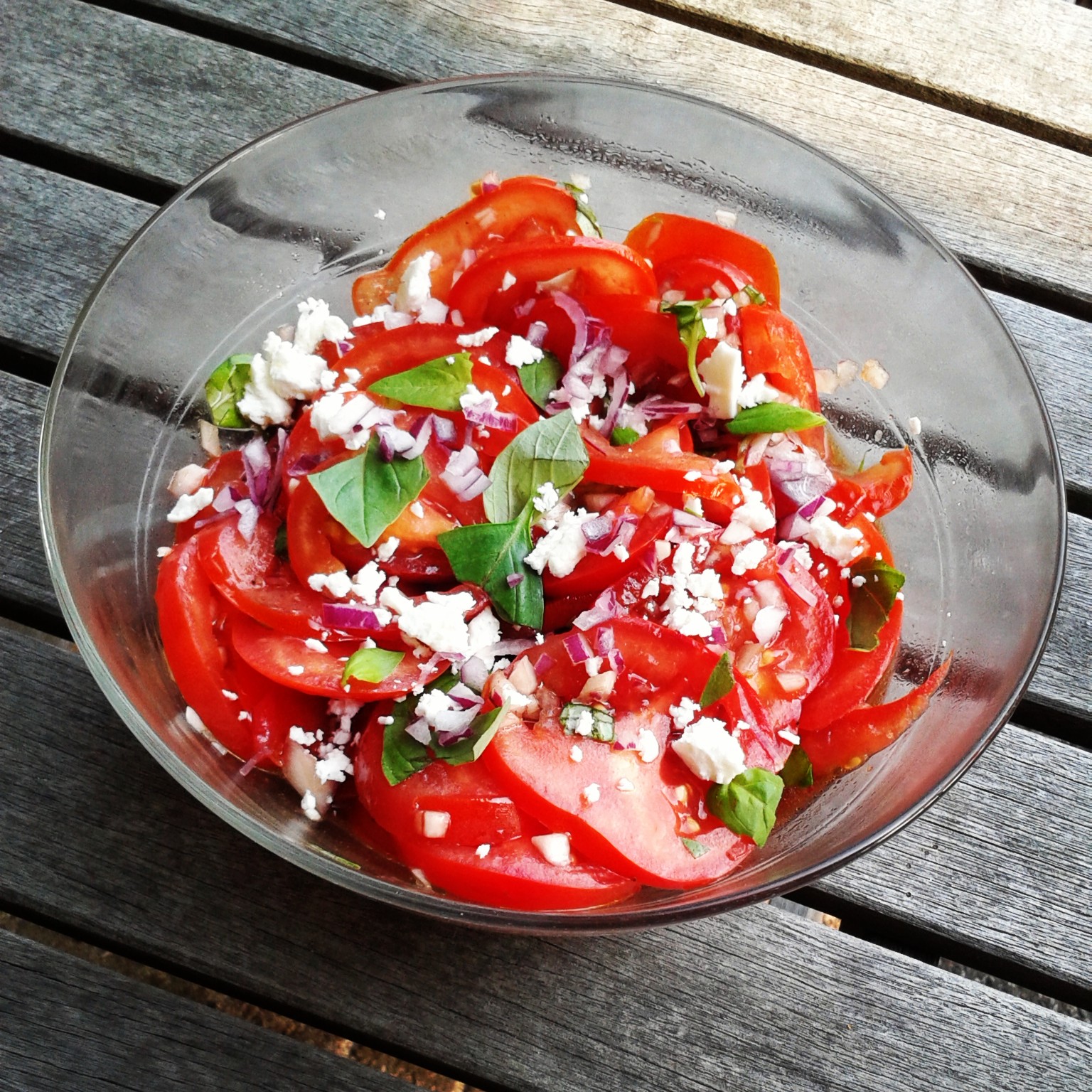 lamp Zonnig spoor Spaanse tomaten salade 
